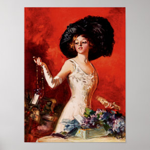 Affiches Fille de charme d'Edwardian