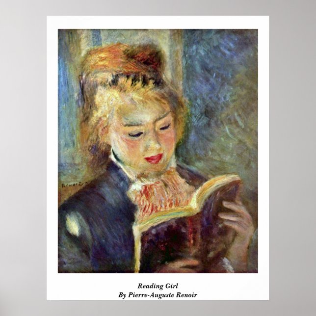 Affiches Fille De Lecture De Pierre-Auguste Renoir (Devant)