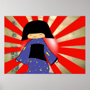 Affiches fille japonaise