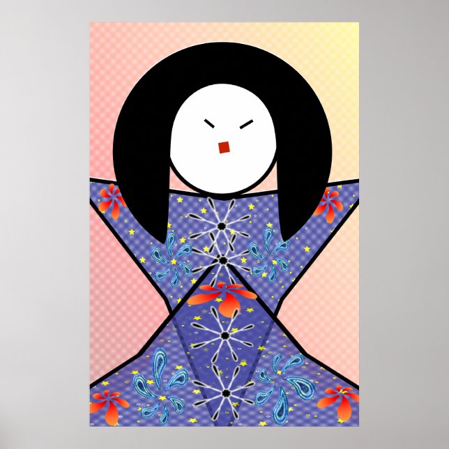 Affiches fille japonaise (Devant)