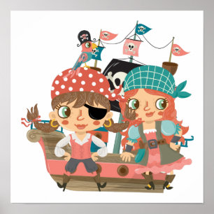 Affiches Fille Pirates