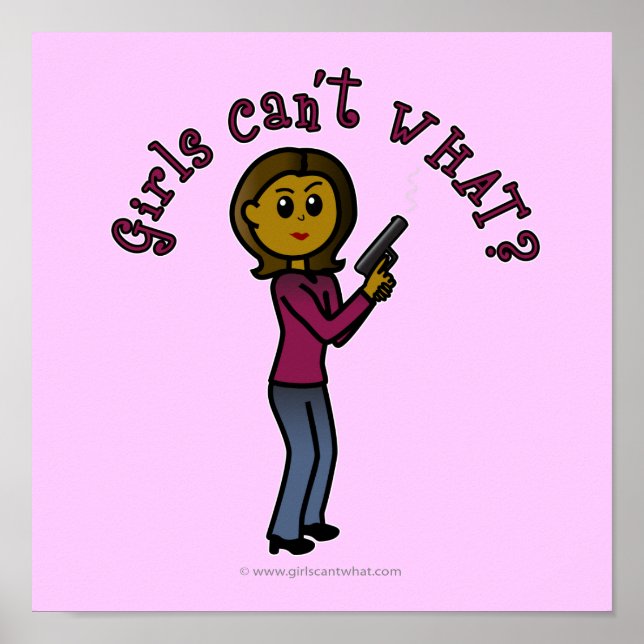 Affiches Fille Sharpshooter Dark (Devant)