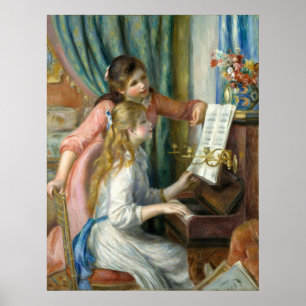 Affiches Filles de Pierre-Auguste Renoir au piano