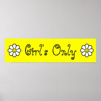 Affiches Filles uniquement