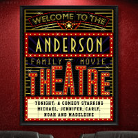Film Theatre Marquee Home Cinéma | Nom personnalis