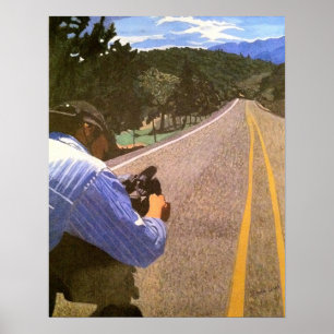 Affiches Filmer une route de campagne