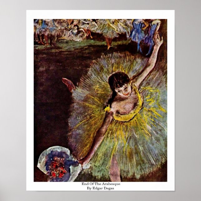 Affiches Fin De L'Arabesque Par Edgar Degas (Devant)