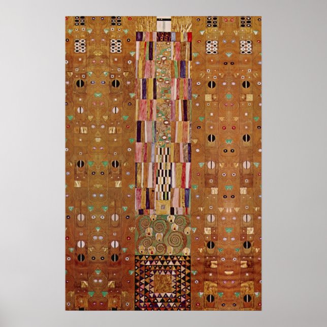 Affiches Fin de mur, frise Stoclet de Gustav Klimt (Devant)