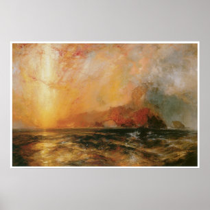 Affiches Firecely le soleil rouge descendant 1875-76