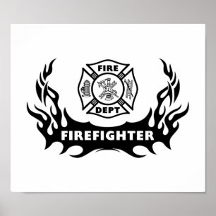 Affiches Firefighter Tattoo