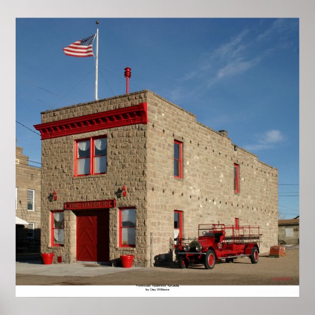 Affiches Firehouse, Goldfield, Nevada (Devant)