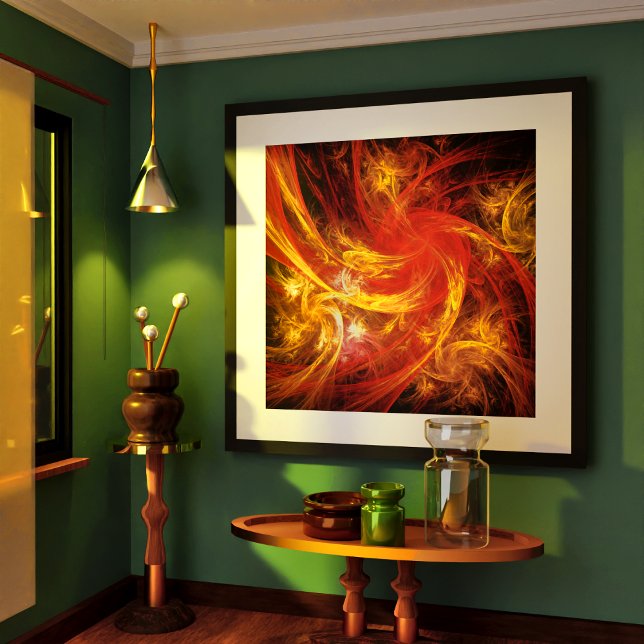 Affiches Firestorm Nova Art Abstrait (Firestorm Nova Abstract Art Poster)