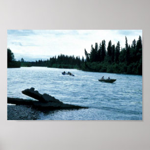 Affiches Fishing and Boating on the Kenai River