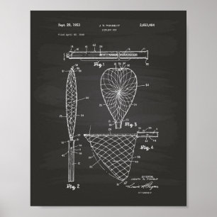 Affiches Fishing Net 1953 Patent Art Chalkboard