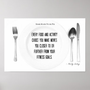 Affiches Fitness Food and Activity Choices!