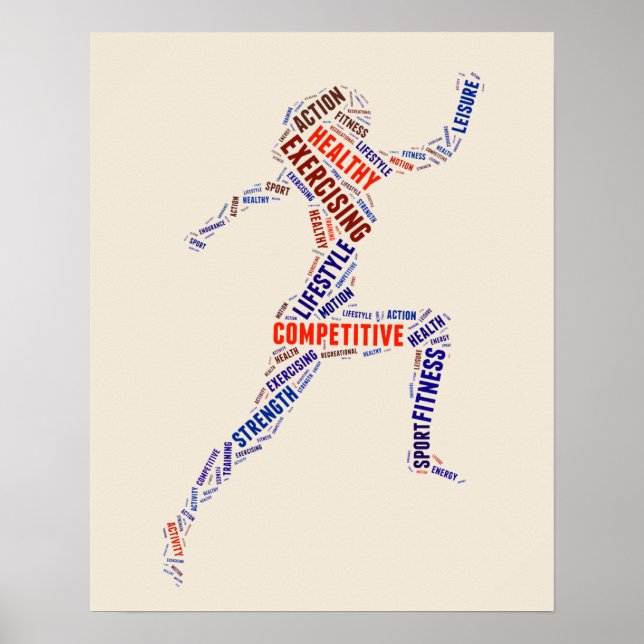 Affiches Fitness girl (Devant)