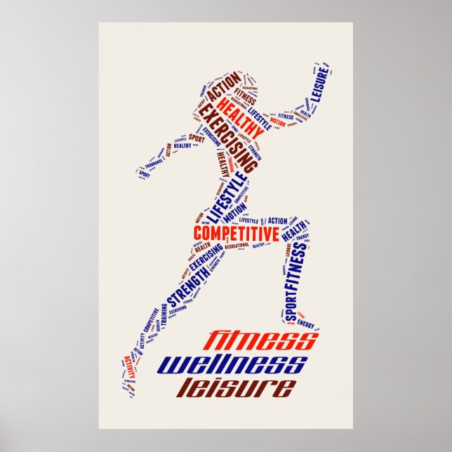 Affiches Fitness girl (Devant)