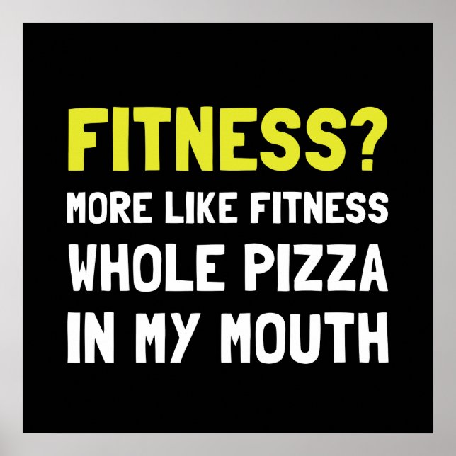 Affiches Fitness Pizza (Devant)