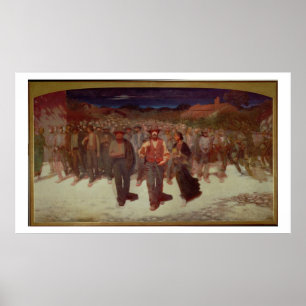 Affiches Fiumana (la marée humaine) 1895-96 (huile sur la