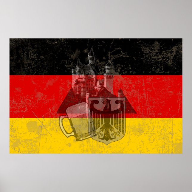 Affiches Flag and Symbols of Germany ID152 (Devant)