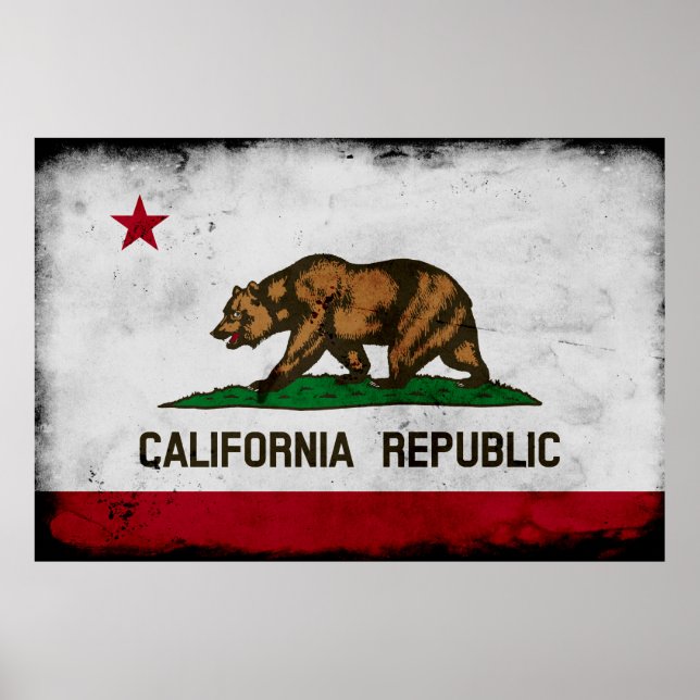 Affiches Flag de Grunge (Devant)