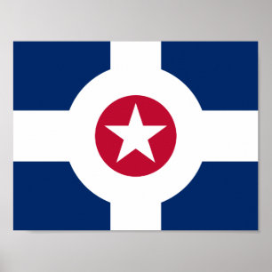 Affiches Flag of Indianapolis, Indiana