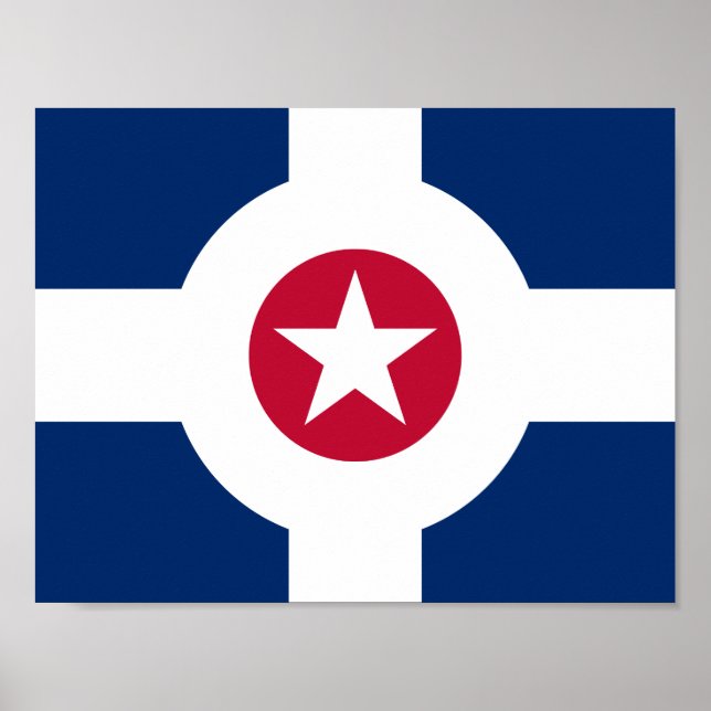Affiches Flag of Indianapolis, Indiana (Devant)