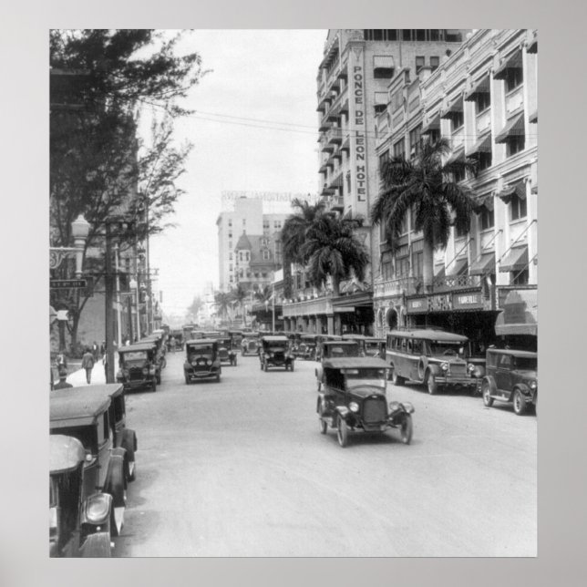 Affiches Flagler Street, Miami, 1926 (Devant)