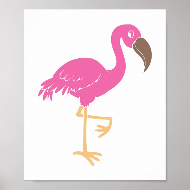 Affiches Flamant rose (Devant)