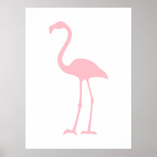 Affiches Flamant rose rose