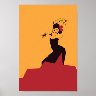 Affiches Flamenco à С facettes
