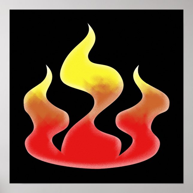 Affiches Flames (Devant)