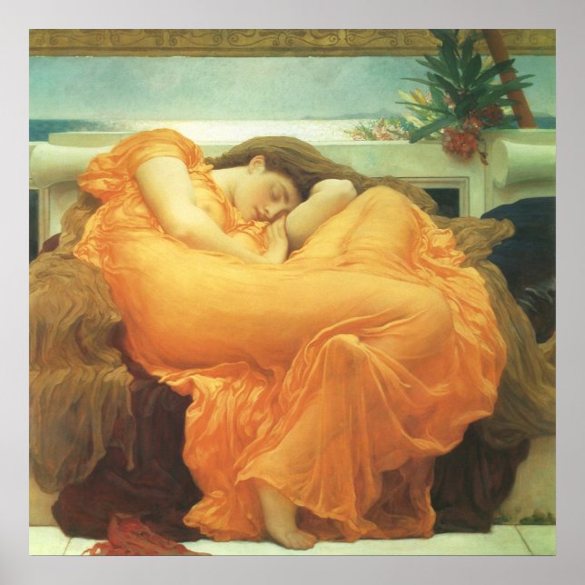 Affiches Flaming June par Lord Frederic Leighton (Devant)