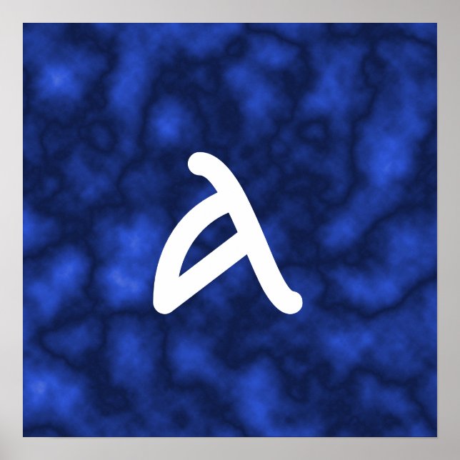 Affiches Flamme bleue (Devant)