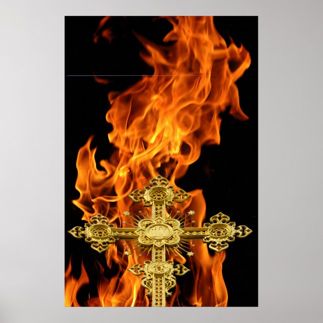 Affiches Flamme, Croix (Devant)