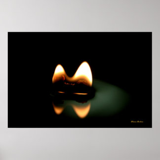 Affiches flamme de bougie