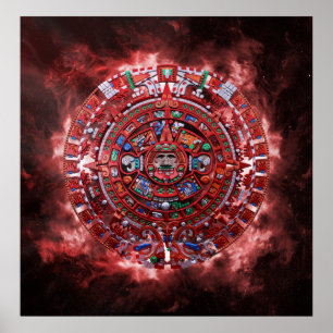 Affiches Flamme Mayan Calender