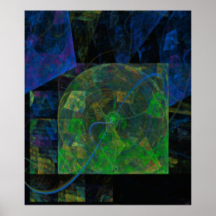 Affiches Flamme Stereo Punk Fractale