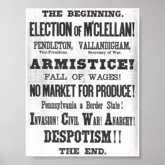 Affiches Flanc 1864 d'élection (Devant)