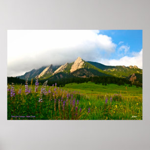 Affiches Flatirons de Chautauqua - Boulder, Colorado