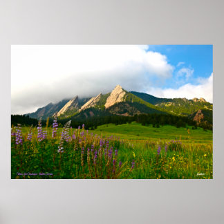 Affiches Flatirons de Chautauqua - Boulder, Colorado
