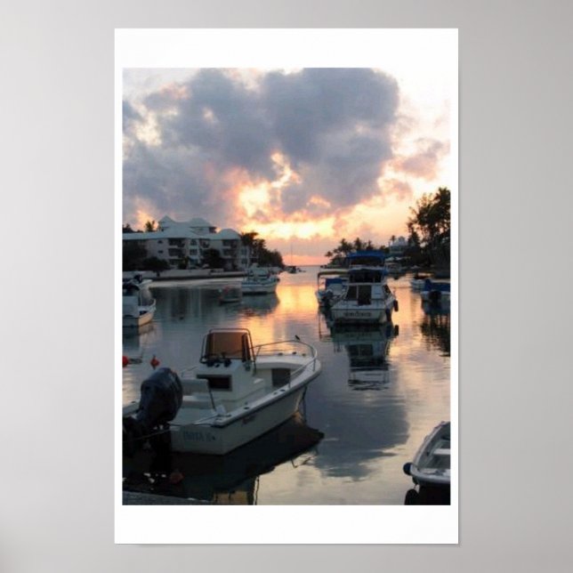 Affiches Flatts Inlet Bermudes (Devant)