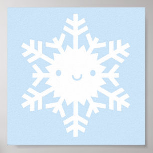 Affiches Flèche de neige hivernale de Kawaii