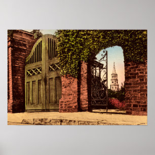 Affiches Flèche de rue de Charleston la Caroline du Sud