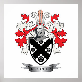 Affiches Fletcher Family Crest Coat of Arms