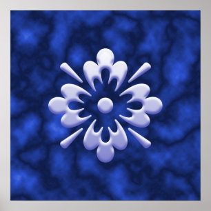 Affiches Fleur Abstraite