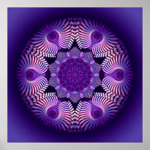 Affiches Fleur Apophyse Kaleidoscope I