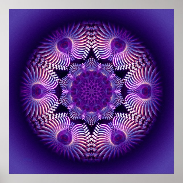 Affiches Fleur Apophyse Kaleidoscope I (Devant)