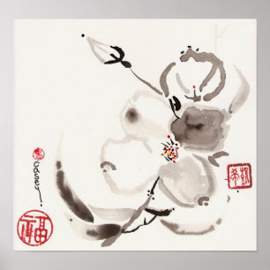 Affiches Fleur de blanc