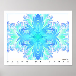 Affiches Fleur de Croix - Aqua